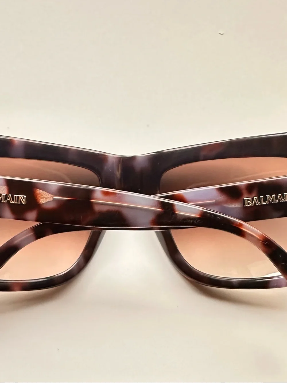 Balmain Tortoiseshell Acetate Sunglasses